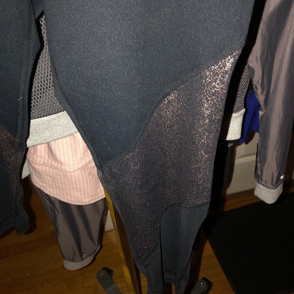 Fabletics size LG- XL 4 piece set black & Cooper jacket legging sport bra - Picture 7 of 16